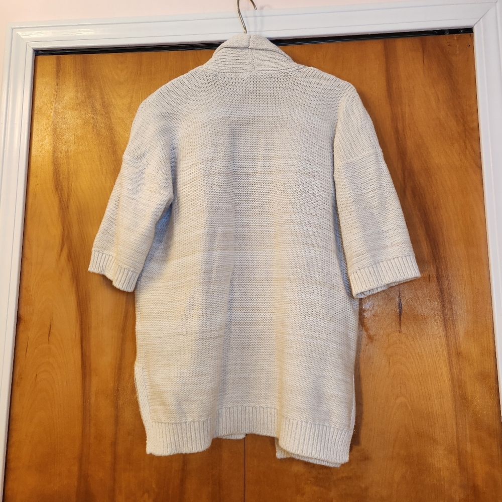 Tommy Hilfiger Women's Shawl Collar Cardigan in Beige, Size XS - Picture 2 of 9